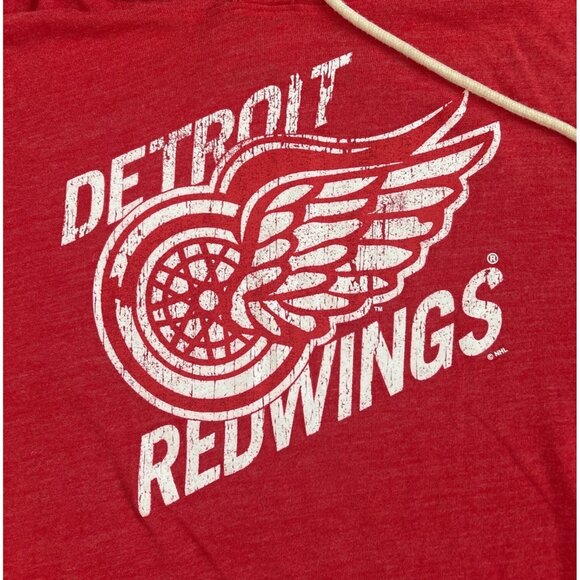 CCM Detroit Red Wings Hoodie Red Lightweight XL NHL Logo - Picture 2 of 5